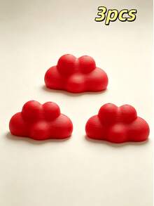 1/3/6pcs Black & Red 3D Cloud Photo Base, Desktop Instant Photo Holder, Desk Decor Card Display Stand - Clouds - View 15