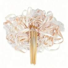10/20pcs Ribbon Magic Wands With 3 Layers Of Ribbon And Gold Bells, Party Favors, Ribbon Sticks, Fairy Magic Wands, Wedding Decoration - Ribbon Stick - View 10
