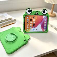 1pc Cute Frog Silicone Tablet Protective Case, Compatible With IPad 7/8/9 10.2 Inch, Air 3/4/5, Pro 11, Mini 6/7, Compatible With Samsung Galaxy Tab A7/A8/A9, Full Coverage - Green - View 15