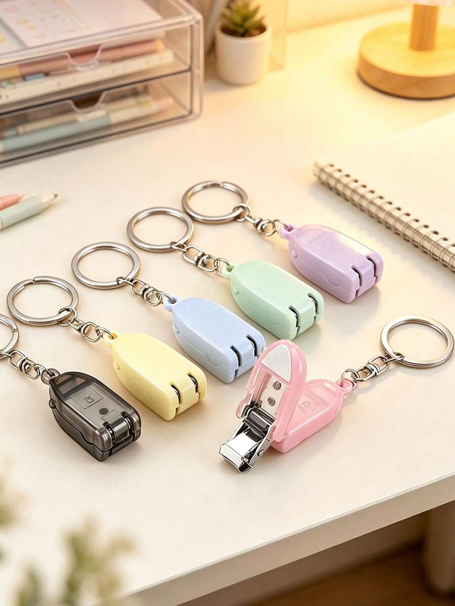 Nail Clipper & Heavy-Duty Nail Trimmer, 1Pc Premium Stainless Steel Folding Nail Cutter With Keychain Built-In Nail File, Compact Portable Manicure Pedicure Grooming Tool For Men Women Adults Seniors, Home Salon Daily Travel Use - Multicolor - View 1