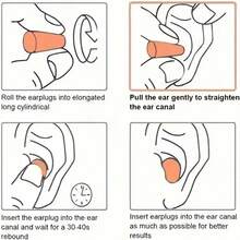 10 Pairs Soft Orange Foam Earplugs With Black Eye Mask, Promotes Quality Sleep, Quiet, Light-Blocking, Warm, Suitable For All Seasons, Eye Protection Tool, Ear Protection Tool, Soft, Comfortable, For Travel, Sleep, Noise Prevention, Noise Reduction, Sound Insulation And Ear Protection - Multi-color - View 6
