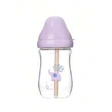 1pc 160ml/240ml Glass Baby Bottles,No-Drip Design, Reduces Colic And Gas With Anti-Colic Valve, Natural Silicone Nipple - Multicolor - View 16