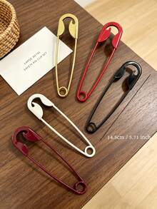 1pc Large Metal Hair Clip, Unique Oversized Paperclip Hair Accessory, Suitable For Updo, Bun And Half-Up Hairstyles, Women's All-Season Daily Hair Accessory - Multicolor - View 20