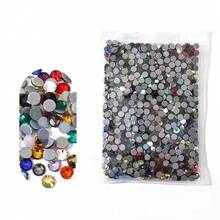 1440顆 DIY 熱修補玻璃水晶，美甲熱熔水鑽，水晶寶石，可用於衣物、鞋子、帽子、包包、布料 - 多色-SS10-2.9mm - 查看 27