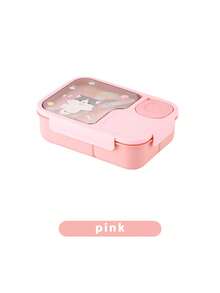 Large Capacity Cartoon Lunch Box, Bento Box With Fork And Spoon, Multiple Colors Available, Portable Lunch Box, Lunch Bag, Back To School Essential, Suitable For Office, Outdoor Travel, Back To School Season, School And Other Occasions. - Multicolor - View 16