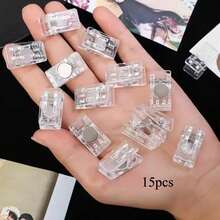 1/3/5/10/15PCS [Klip Magnet] Klip Magnet Akrilik Transparan | Klip Memo Kulkas Multifungsi, Sempurna untuk Papan Tulis Kantor, Lemari Penyimpanan, Mesin Pencuci Piring, dan Dekorasi Rumah, Hadiah Hari Valentine yang Ideal. Klip Memo | Desain Menarik | Plastik Tahan Lama - Beraneka warna - View 13