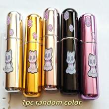 1件 5ml 貓咪圖案小窗底充香水補充瓶，鋁製自泵壓噴瓶，亮粉色可重複填充香水瓶，單件裝，方便底部填充防漏，細霧噴灑，便攜香水收納容器；適用於旅行、客廳、臥室、浴室家居裝飾，旅行必備小容器 - 彩色 - 查看 13