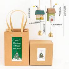 1 Set 2pcs Cute House Wind Chimes, Creative Hanging Decoration, Door Handle Bell Pendant, Suitable For Home, Balcony, Bedroom Window, Courtyard Garden, Cafe Decor, Gift - Room Bell Pendant [1 Set Of 2 Pieces] - View 16