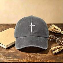1pc Modern Casual Washed Cap, Printing, Unisex Fashion, Provides Shade & Sun Protection, Perfect For Outdoor Activities. - Multicolor - View 16