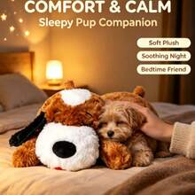 Pet Soothing Doll, Dog Anxiety Companion Sleep Simulated Heartbeat Plush Doll – Perfect Gift - Multicolor - View 2