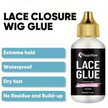 60ml/2fl.Oz Waterproof Wig Lace Glue - Strong Hold, Invisible, Quick Dry & Easy Removal - No Odor Adhesive For All Wigs - 60ml - View 7