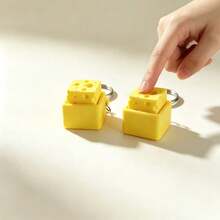Nút bấm giải tỏa căng thẳng in 3D hình miếng phô mai Clickable Cheese, trang trí bàn làm việc tại nhà và văn phòng, charm treo ba lô, phụ kiện ô tô, móc khóa đa năng độc đáo - Nhiều màu - Xem 2