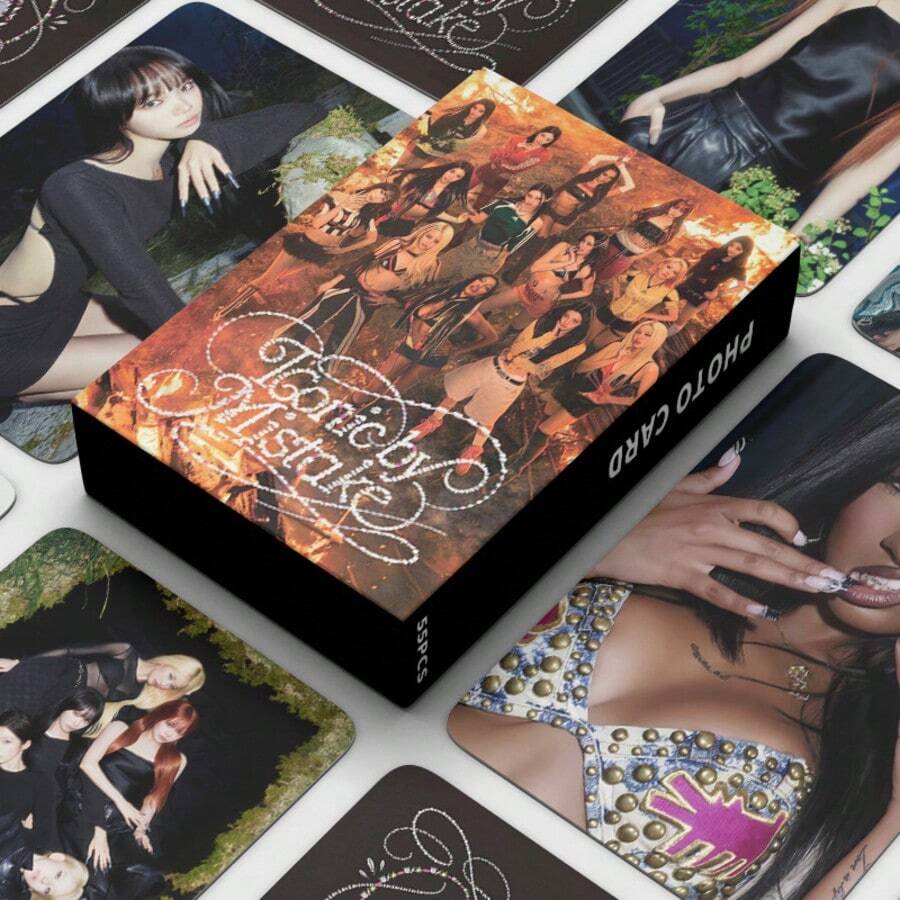 1PC 55pcs K AT LESS Collaboration Star K-POP Merchandise LOMO Collectible Photocard - A - View 1