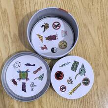 105件家庭趣味快節奏遊戲，適用於所有語言，色彩鮮豔，可愛插圖，理想的生日禮物、節日禮物，以及適合晚餐後家庭娛樂的玩具與卡牌遊戲 - 紅色 - 查看 4