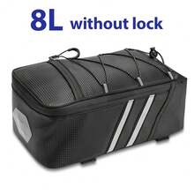 NEWBOLER Bicycle Rear Seat Bag With Password Lock 8L Large Capacity Bike Bag Bike Trunk Pannier Bag Cycling Bicycle Bag Accessories - Multicolor - View 15
