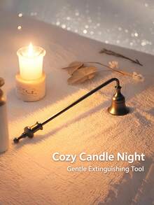Long Handle Candle Extinguisher, Elegant Candle Snuffer, Suitable For Scented Candle Jars And Candle Lovers, Elegant Home Decor Accessory - Multicolor - View 5