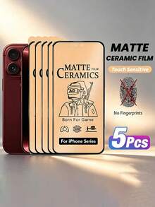 5 Pcs Soft Matte Ceramic Film Compatible With IPhone 18 Pro/18 Pro Max/17 Pro/Air/16 Pro Max/15 Pro Max/16/15/14/13/12/11/Plus/X/XS/XR/XS Max/Mini [Not Glass] - Clear - View 35