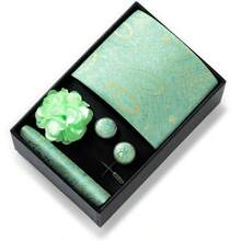 AlanKing Geometric Pattern Men's Tie Set Gift Box, Ideal Holiday Gift For Men - Multicolor - View 15