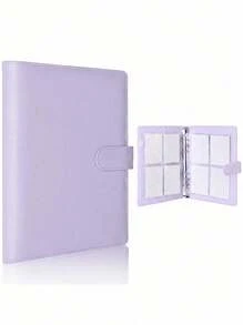 Haus Hana 1Set Premium Multi-Functional A5 Photo Card Binder, Sleek Album Design, Compact And Durable Organizer, PU Leather Binder Notebook Cover Loose-Leaf Organizer For Daily Planning And Note-Taking, Office Supplies,Back To School,School Supplies - Multicolor - View 9