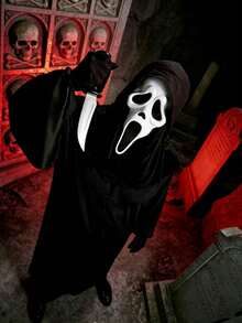 Halloween Costume, Mask, Cape, Vampire Role Play Props, Accessories - Multicolor - View 12