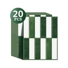 WoStick 1/10/20pcs Green Self-Adhesive Subway Tile Wall Stickers, 3D Glossy Self-Adhesive Tile Stickers, Suitable For Rental Home Kitchen Bathroom Wall Decor - Green and White Long Strip - View 11