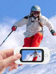 4K Portable Mini Action Camera, Magnetic Detachable WiFi Camera With Image Stabilization And Rechargeable Charging Case, Compact Camera For Cycling, Hiking, Outdoor Sports Recording, Wearable Camera Accessory, Gift For Men And Women - View 4