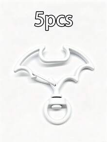 5pcs Halloween Bat Shaped Zinc Alloy Rotating Lobster Clasp, Colorful Rotating Keychain Hook, For DIY Pendant, Bag Charm, Jewelry Making Supplies - Halloween Bat Spring Clip - View 15