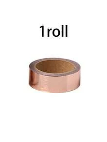 1/3 Roll Hot Stamping Gold Foil Decorative Tape, Mylar Gold Color Solid Color Washi Tape For Gift Wrapping, Scrapbooking, Journaling - Multicolor - View 11