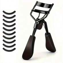 15/5/1 Pc Eyelash Tools, Eyelash Curler And Refill Pads Set, Eyelash Curler, Beauty Tools, Affordable, Home Decor, Dressing Table, Bedroom, Travel Portable, Women's Gift, Holiday Gift - Black - View 11