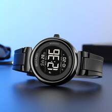 Jam Tangan Digital Pria Populer Model Baru Skmei 2633, Tali PU Asli, Tahan Air, Kronograf, Kalender, dan Jam Tangan Olahraga - Satu-Ukuran - View 4