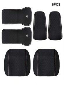 6/2pcs Universal Car Seat Covers, Pink Premium Faux Leather Seat Cushions With Crown Logo And Shiny Rhinestone Trim, Non-Slip Bottom, Breathable And Wear-Resistant, Car Seat Pads - Type a - View 22
