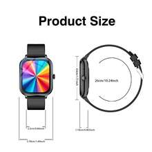Unisex Smart Watch With Comfortable Silicone Strap, Supports Phone Calls, Message Notifications, Music Control, Alarm Function, Compatible With Android And IOS Systems, Sporty Design, Perfect Gift Choice - Multicolor - View 6
