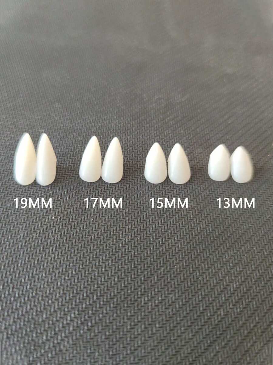 1 Pair Halloween ABS Plastic (ABS Resin) Scary Vampire Teeth Cosplay Costume Props - Beige - View 1
