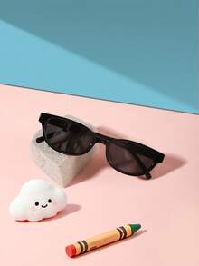 1PC Kids 9‑14Y PC Fashion Glasses, Vintage Decor Eyewear For Holiday Casual Summer Occasions With Glasses Box - Multicolor - View 14