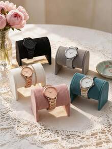 1pc Microfiber Watch Display Stand, Watch Storage Rack, Necklace Bracelet Storage Rack, Bangle Watch Storage Rack, Display Stand, This Rack Can Be Used As A Watch, Necklace, Bracelet And Bangle Storage Rack - Multicolor - View 12