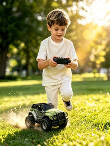 Children's Remote Control Off-Road Car, 4WD Car, Boys Birthday Gift Toy Car, Children's Toys, Car, Remote Control Car, Remote Control Truck, Children's RC Truck, Girls Toys, RC Drift Car, Remote Control, Children's Year-End Gift, Remote Control Car - Multicolor - View 8