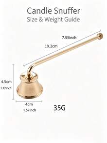 Long Handle Candle Extinguisher, Elegant Candle Snuffer, Suitable For Scented Candle Jars And Candle Lovers, Elegant Home Decor Accessory - Multicolor - View 6
