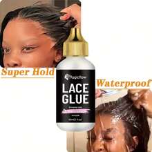 60ml/2fl.Oz Waterproof Wig Lace Glue - Strong Hold, Invisible, Quick Dry & Easy Removal - No Odor Adhesive For All Wigs - 60ml - View 3