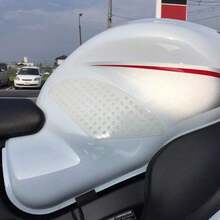 2PCS Motorcycle Tank Grip Pads Left & Right, Elastomer Anti‑Slip Volcano Profile Traction Pad, Frame & Gas Tank Protector For Better Control, Strong Adhesive - A - View 7