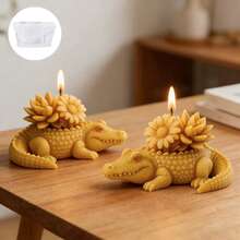 3D Crocodile Candle Silicone Mold DIY Resin Mold Aromatherapy Candle Plaster Mold Fragrance Decor - Crocodile - View 5