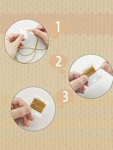Winding Board And Spool, Plastic Embroidery Thread Spool, Translucent Thread Spool Card With Thread End Slot And Hanging Hole, Suitable For Cross Stitch, Embroidery, Sewing And Friendship Bracelet Crafts - Multicolor - View 6