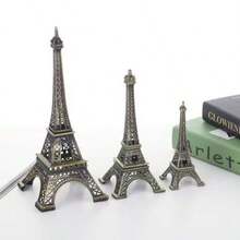 1pc 2D Flat Printed Acrylic Material Realistic European Creative Eiffel Tower Model Home Decor Ornament - 1PC - View 1