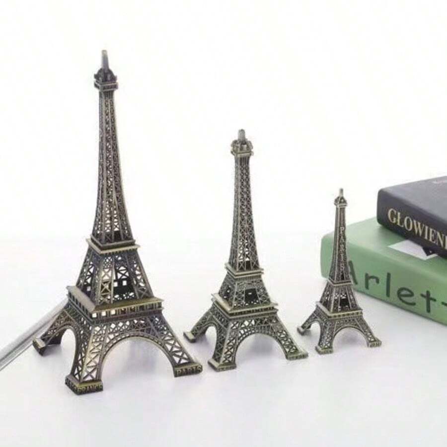 1pc 2D Flat Printed Acrylic Material Realistic European Creative Eiffel Tower Model Home Decor Ornament - 1PC - View 1