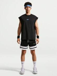 Nike 男款 AS M NK DF SL TOP STREET 背心運動背心 IW1202-010 - 黑色 - 查看 5