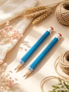 [Customized]2pcs, Customized Engraved Name Pencils With Eraser - Suitable For Sketching, Exams And Painting - - Ideal Birthday, Christmas And Thanksgiving Gifts - Sets - View 13