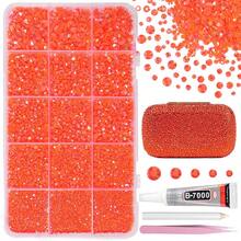 12000pcs Clear AB Rhinestones For Dazzling Kits, Dazzling Resin Gems 2/3/4/5/6mm For Handmade, Flat Back Rhinestones For Craft DIY Glassware - Multicolor - View 8
