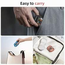 1pc Portable Mini Storage Box With Weekly/Daily Compartment Design, Includes Pill Bag And Pill Illustration - Dust-Proof Pill Box, Durable Plastic Storage Box, Suitable For Work Or Travel To Put In Pocket And Wallet - Multicolor - View 6