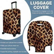 1PC / Flat Print Design / Luggage Protective Cover (Only Luggage Protective Cover, Not Including Luggage) / Suitable For 20 To 28 Inch Luggage / Made Of Thickened Fabric / Essential Accessory For Your Travel And Checked Luggage. - Multicolor - View 25