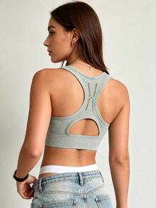 Runway Rest 3pcs Activewear Yoga Bras For Women, Backless Sports Bras For Gym Workout Running - Multicolor - View 2