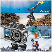 For Osmo Action 6 PULUZ 60m Waterproof Diving Housing Case With Invisible Adapter & Long Screw (Transparent) - View 9
